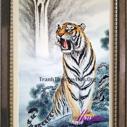 Tranh thêu con hổ MS 972