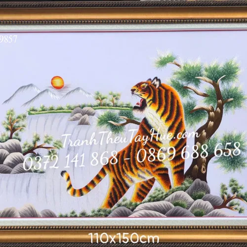 TRANH THÊU CON HỔ MS 9857