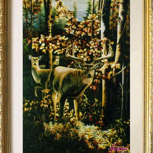 Tranh thêu con nai MS 335