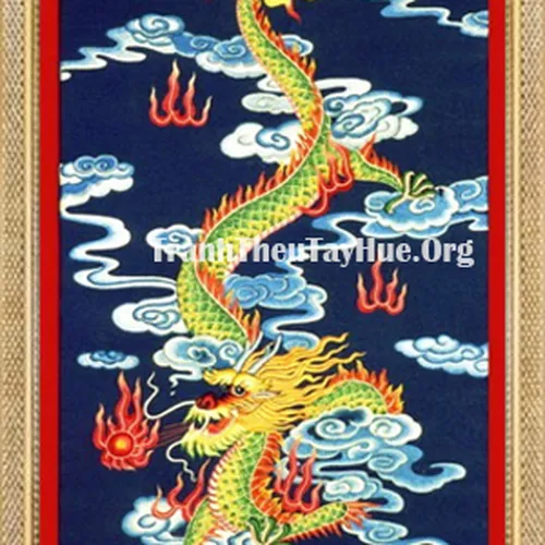 Tranh thêu con rồng MS 697