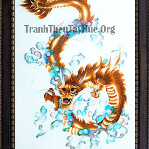 Tranh thêu con rồng MS 703