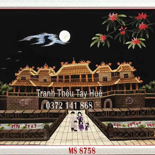 Tranh thêu Đại Nội Huế MS 8758