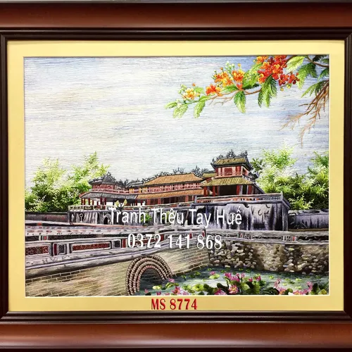 Tranh thêu Đại Nội Huế MS 8774