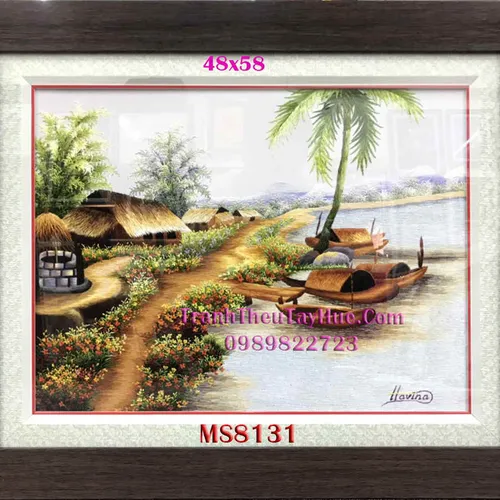 Tranh Thêu Đồng Quê MS 8131