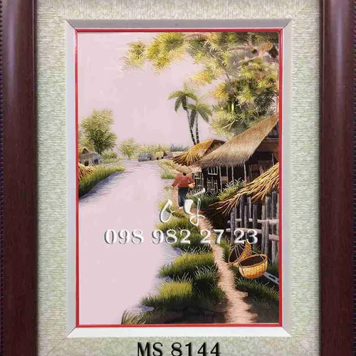 Tranh Thêu Đồng Quê MS 8144