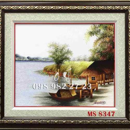 Tranh Thêu Đồng Quê MS 8347