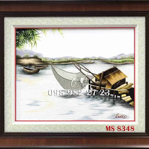 Tranh Thêu Đồng Quê MS 8348