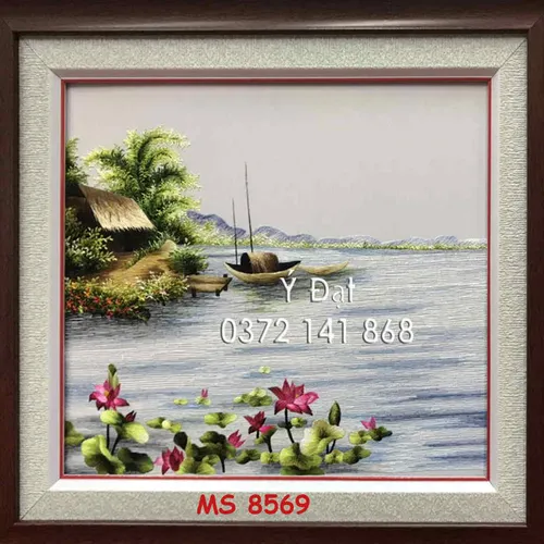 Tranh thêu đồng quê ms 8569