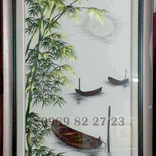 Tranh thêu đồng quê ms 8690