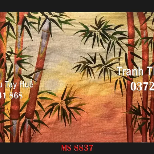 Tranh thêu đồng quê ms 8837