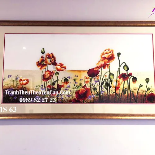 Tranh thêu Hoa Colico MS 63