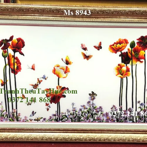 Tranh thêu hoa colico ms 8943