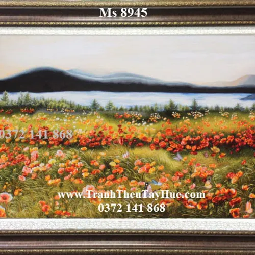 Tranh thêu hoa colico ms 8945