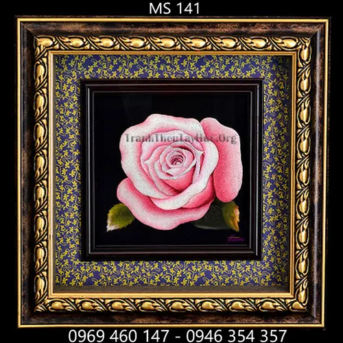 Tranh thêu hoa hồng MS 141