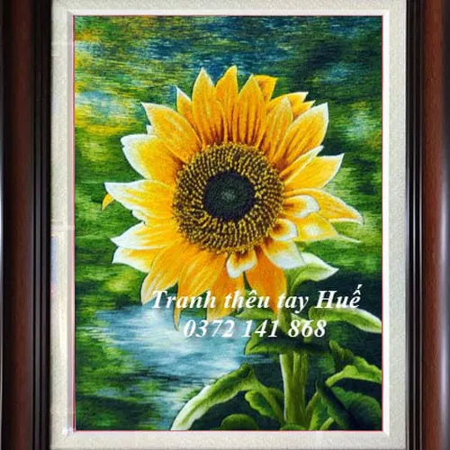 Tranh Thêu Hoa Hướng Dương MS 8814