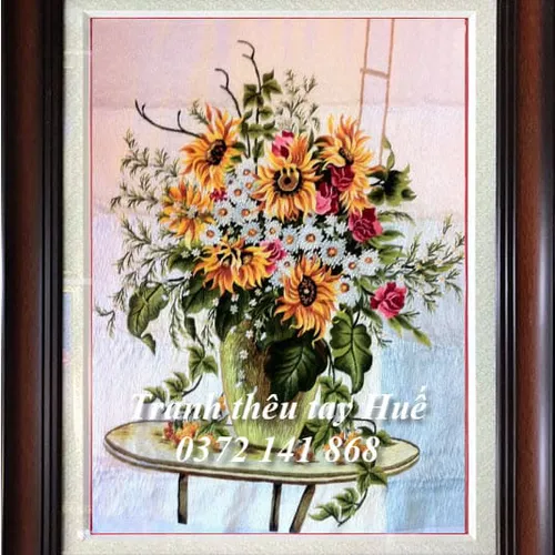 Tranh Thêu Hoa Hướng Dương MS 8815