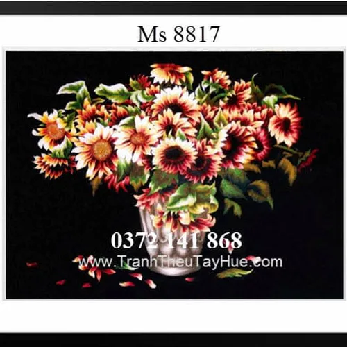 Tranh Thêu Hoa Hướng Dương MS 8817