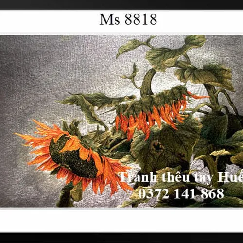 Tranh Thêu Hoa Hướng Dương MS 8818
