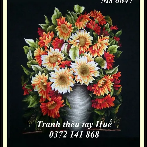 Tranh Thêu Hoa Hướng Dương MS 8847