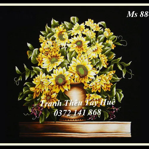 Tranh Thêu Hoa Hướng Dương MS 8849