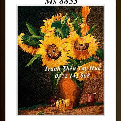 Tranh Thêu Hoa Hướng Dương MS 8853