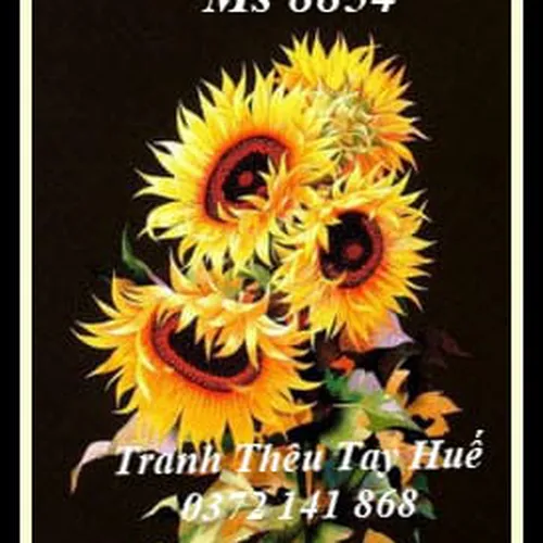 Tranh Thêu Hoa Hướng Dương MS 8854