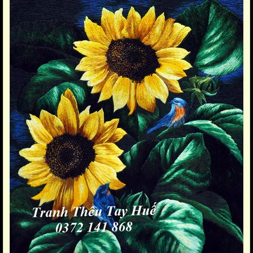 Tranh Thêu Hoa Hướng Dương MS 8855