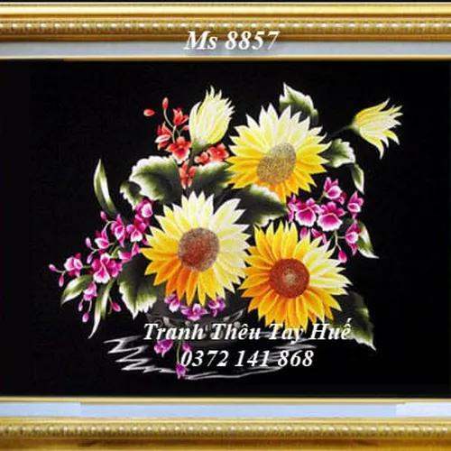 Tranh Thêu Hoa Hướng Dương MS 8857