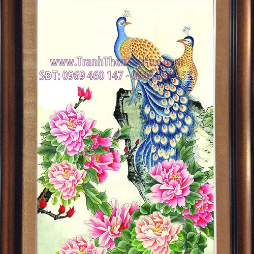 TRANH THÊU HOA MẪU ĐƠN 8 BÔNG MS 2351