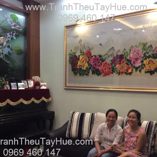 TRANH THÊU HOA MẪU ĐƠN THEO YÊU CẦU KHÁCH HÀNG TÂN BÌNH TPHCM