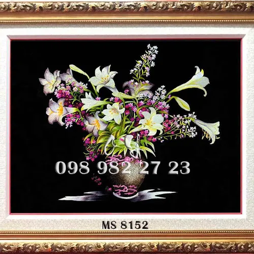 Tranh Thêu Hoa MS 8152