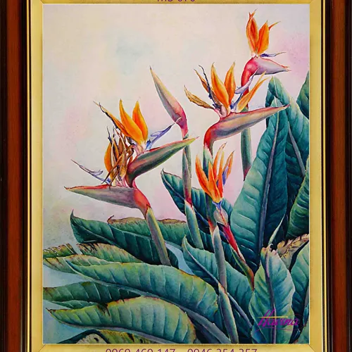 TRANH THÊU HOA THIÊN ĐIỂU MS 670