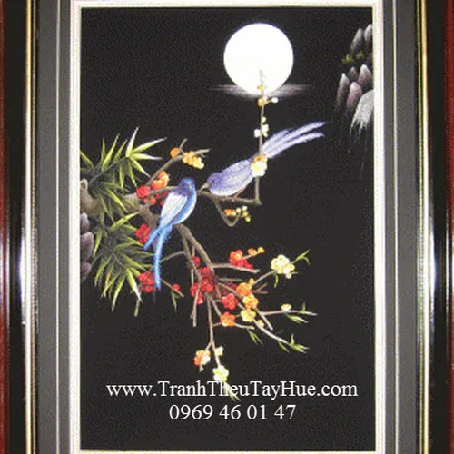 Tranh thêu làm quà tặng ĐÁM CƯỚI 36