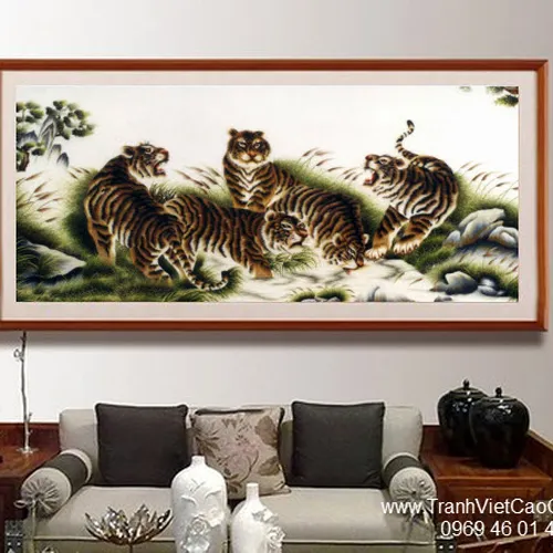 Tranh thêu làm quà tặng ĐÁM CƯỚI 68