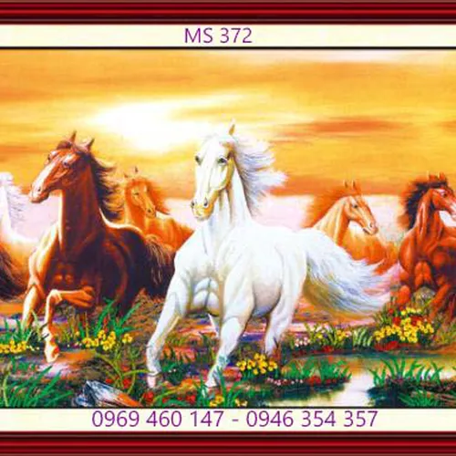 TRANH THÊU MÃ ĐÁO THÀNH CÔNG MS 372