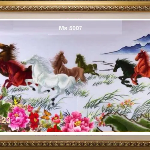 Tranh thêu mã đáo thành công  MS 5007