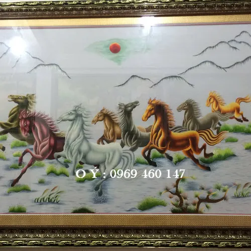 Tranh thêu mã đáo thành công  MS 6025