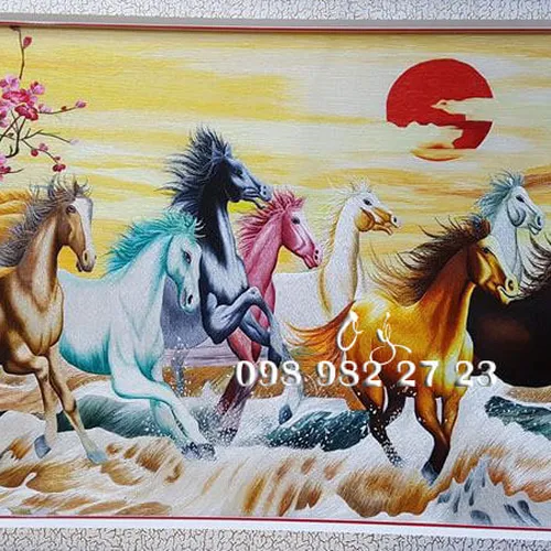 Tranh Thêu Mã Đáo Thành Công MS 8200