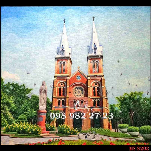 Tranh Thêu Nhà Thờ MS 8203