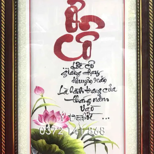 Tranh thêu ơn cô MS 8641
