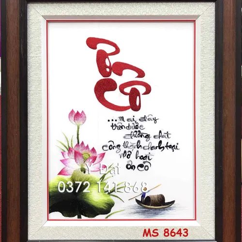 Tranh thêu ơn cô ms 8643