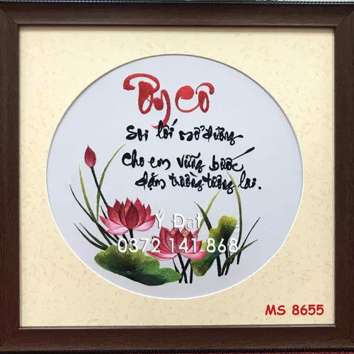 Tranh thêu ơn cô ms 8655