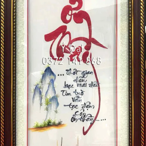 Tranh thêu Ơn Thầy 8631