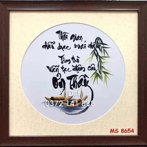 Tranh thêu ơn thầy ms 8654