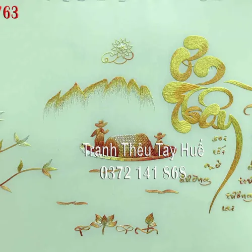 Tranh thêu ơn thầy ms 8763
