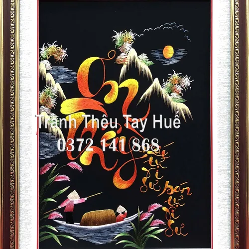 Tranh thêu ơn Thầy ms 8866