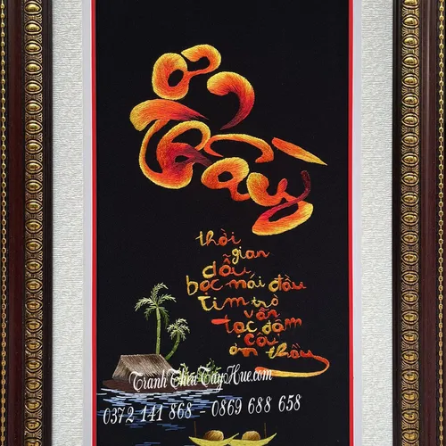 Tranh thêu ơn Thầy ms 9916