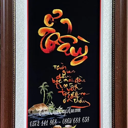 Tranh thêu ơn Thầy ms 9919