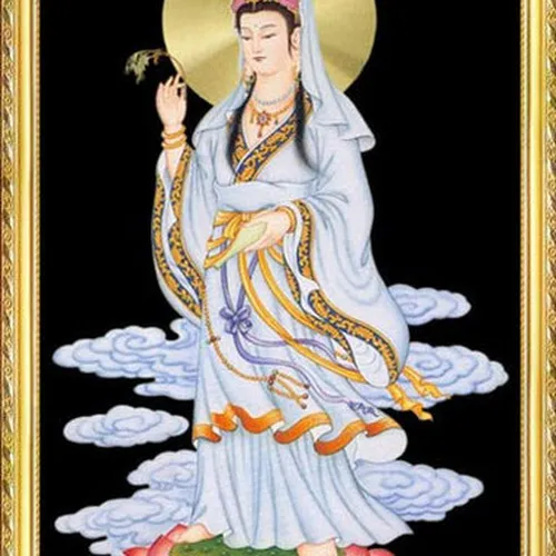 Tranh thêu Phật Bà Quan Âm 12