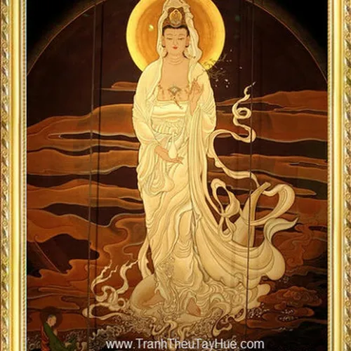 Tranh thêu Phật Bà Quan Âm 13